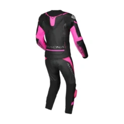 Tuta Divisa Donna In Pelle Macna Tronniq Nero Rosa