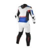 Tuta Divisa In Pelle Macna Armadyl Bianco Rosso Blu