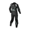 Tuta Divisibile Donna In Pelle Macna Blitz 2pc Verde Bianco