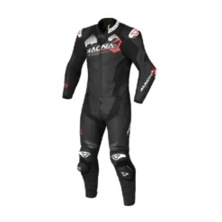 Tuta Divisibile In Pelle Macna Blitz 2pc Nero Bianco