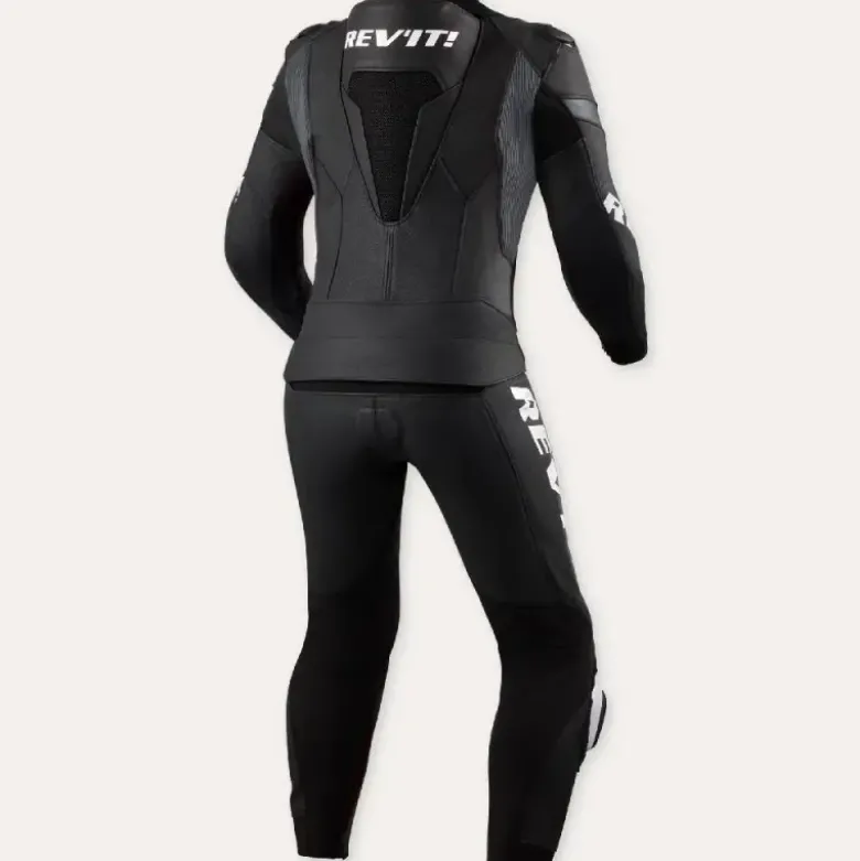 Tuta Divisibile in Pelle Revit Argon 3 Nero Bianco