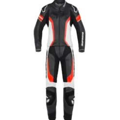 Tuta Donna Divisa In Pelle Spidi Laser Touring Lady Nero Rosso