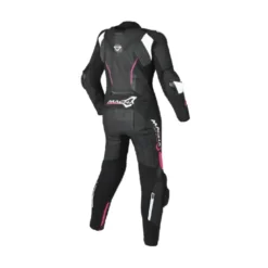 Tuta Intera Donna In Pelle Macna Blitz 1pc Nero Rosa