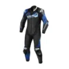 Tuta Intera In Pelle Macna Blitz 1pc Nero Blu