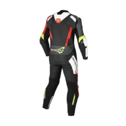 Tuta Intera In Pelle Macna Blitz 1pc Nero Giallo