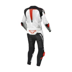Tuta Intera In Pelle Macna Tronniq Bianco Rosso