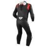 Tuta Intera In Pelle Revit Argon 2 Nero Rosso