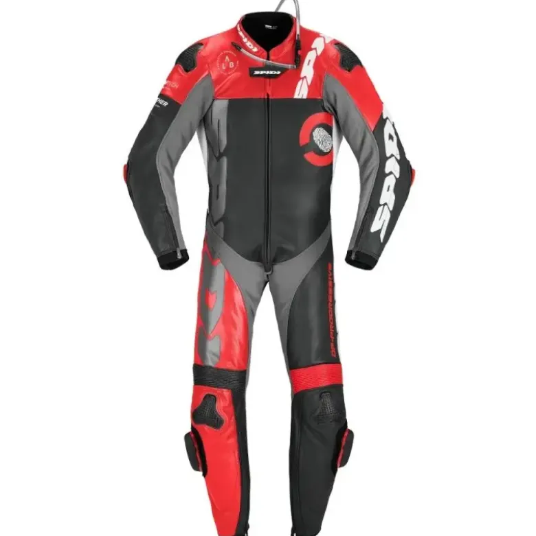 Tuta Intera In Pelle Spidi Dp-Progressive Perforated Pro Rosso - CAMPIONARIO