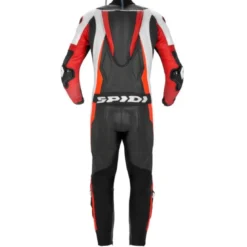 Tuta Intera In Pelle Spidi Sport Warrior Perforated Pro Nero Rosso