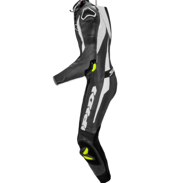 Tuta Intera In Pelle Spidi Sport Warrior Perforated Pro Nero Bianco