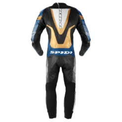 Tuta Intera In Pelle Spidi Supersonic Perforated Pro Blu Oro