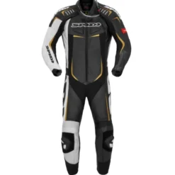 Tuta Intera In Pelle Spidi Track Wind Pro Nero Oro