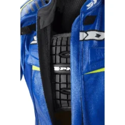 Tuta Intera In Pelle Spidi Track Wind Replica Evo Blu Giallo