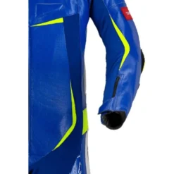 Tuta Intera In Pelle Spidi Track Wind Replica Evo Blu Giallo