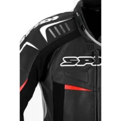 Tuta Intera In Pelle Spidi Track Wind Replica Evo Nero Bianco