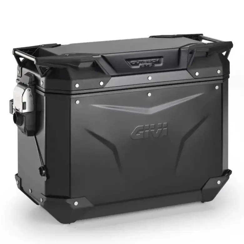 Valigia Laterale Destra Givi Trekker Outback Evo Smart 44 Litri Monokey Cam-Side Alluminio Nero
