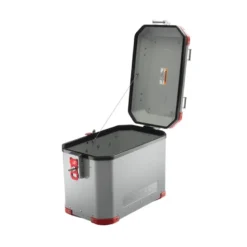 Valigia Laterale MyTech Model-x 48 Litri Grigio Angolari Rossi