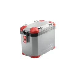 Valigia Laterale MyTech Model-x 48 Litri Grigio Angolari Rossi