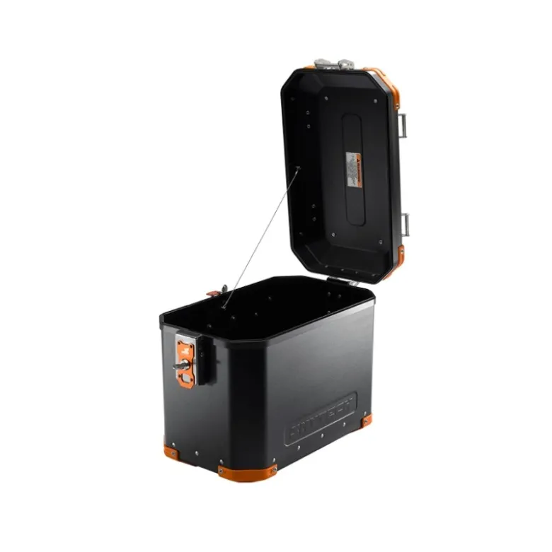 Valigia Laterale MyTech Model-x 39 Litri Nero Angolari Arancioni