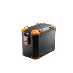 Valigia Laterale MyTech Model-x 48 Litri Nero Angolari Arancioni