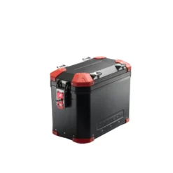 Valigia Laterale MyTech Model-x 48 Litri Nero Angolari Rossi