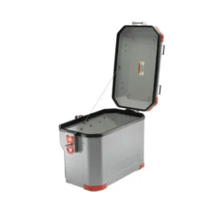 Valigia Laterale Scaricata MyTech Model-x 32 Litri Grigio Angolari Rossi