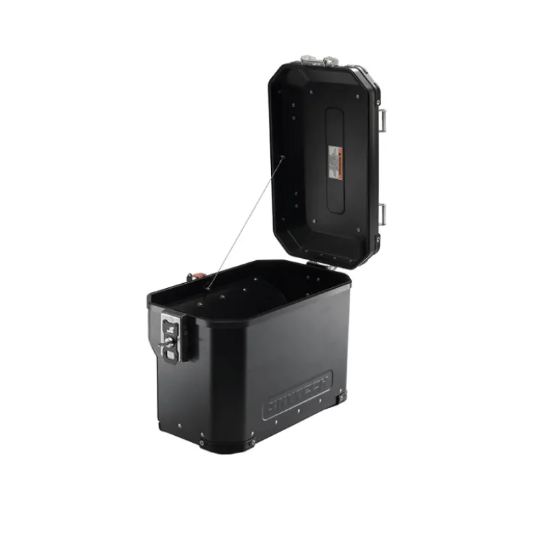 Valigia Laterale Scaricata MyTech Model-x 41 Litri Nero Angolari Neri