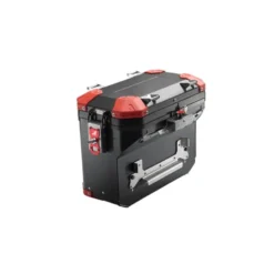 Valigia Laterale Scaricata MyTech Model-x 41 Litri Nero Angolari Rossi