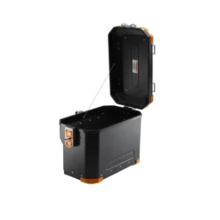 Valigia Laterale Scaricata MyTech Model-x 32 Litri Nero Angolari Arancioni