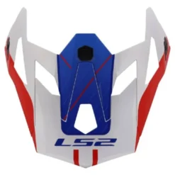Visiera Spoiler Estensibile Ls2 Per Casco X-force MX703 Bianco Rosso Blu