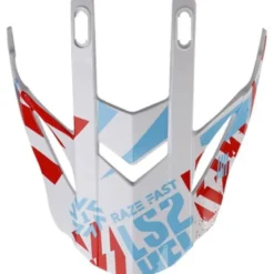 Visiera Spoiler Ls2 Fast Mini Evo MX437 Red White