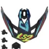 Visiera Spoiler Ls2 Per Casco Drifter OF606 Nero Blu