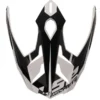 Visiera Spoiler Ls2 Per Casco Explorer MX701 Bianco Nero Opaco