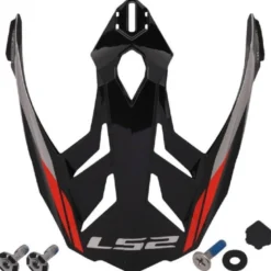 Visiera Spoiler Ls2 Per Casco Explorer MX701 Nero Arancione