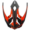 Visiera Spoiler Ls2 Per Casco Explorer MX701 Nero Arancione Opaco