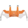 Visiera Spoiler Ls2 Per Casco Pioneer MX702 Bianco Arancione