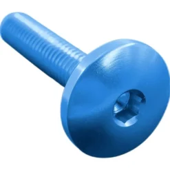Vite Testa Bombata Erg. Cl 003 M8 L. 45 Testa D22 Ergal (7075 T6) Cobalto 003M8045COB Lightech