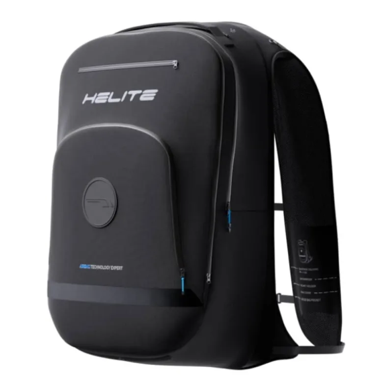 Zaino Airbag Elettronico Per Moto Helite H-Moov E-Back Pack Nero
